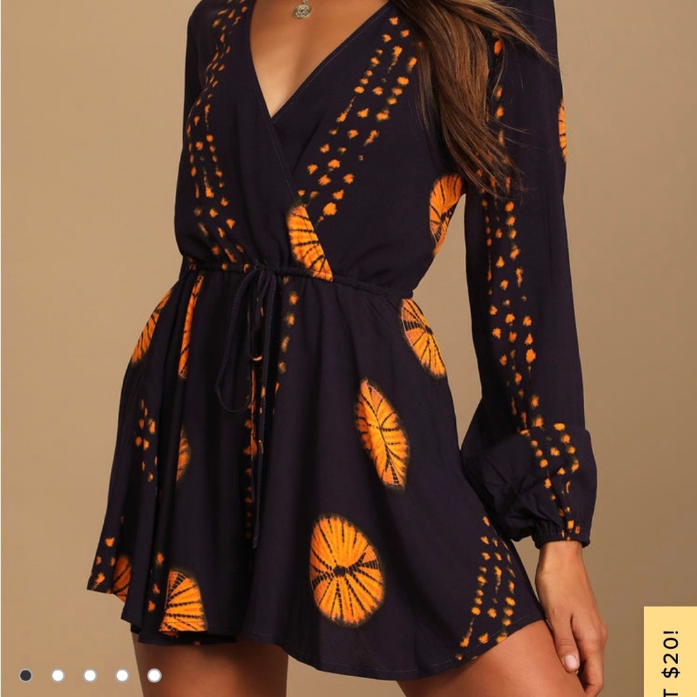 Lulus long sleeve romper size S